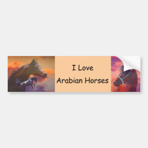 Adesivo Para Carro Autocolante no vidro traseiro dos Arabians do amor