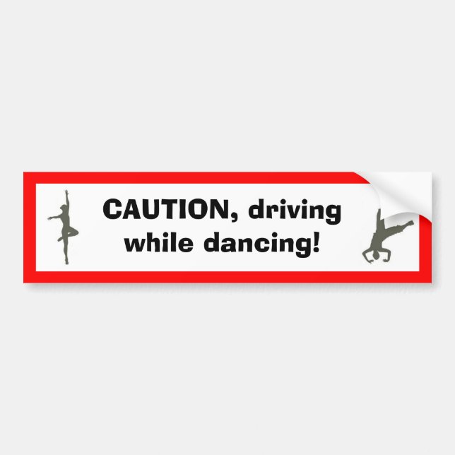 Adesivo Para Carro Autocolante no vidro traseiro dos dançarinos (Frente)