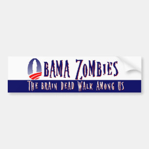 Adesivo Para Carro Autocolante no vidro traseiro dos zombis de Obama