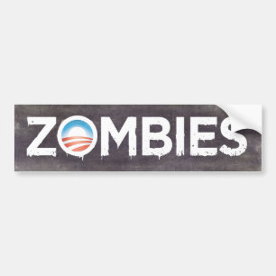 Adesivo Para Carro Autocolante no vidro traseiro dos zombis de Obama