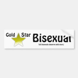 Adesivo Para Carro Autocolante no vidro traseiro Dourado do Bisexual