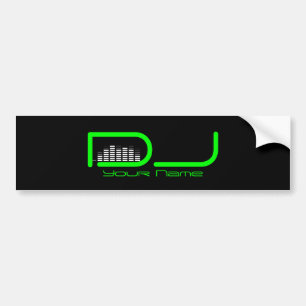 Adesivo Para Carro Autocolante no vidro traseiro elegante do DJ com