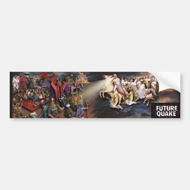 Adesivo Para Carro Autocolante no vidro traseiro futuro da vinda do (Frente)