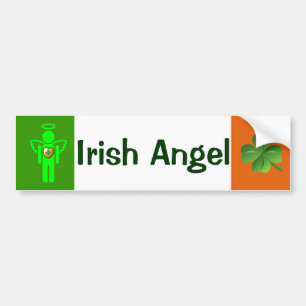 Adesivo Para Carro Autocolante no vidro traseiro irlandês do anjo