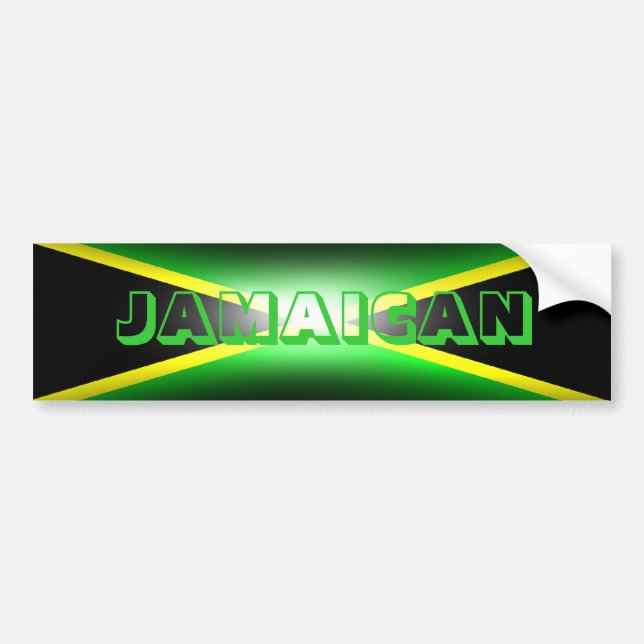 Adesivo Para Carro Autocolante no vidro traseiro jamaicano de Jamaica (Frente)