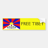 Autocolante no vidro traseiro LIVRE de TIBET