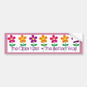 Adesivo Para Carro Autocolante no vidro traseiro: Mais idoso eu