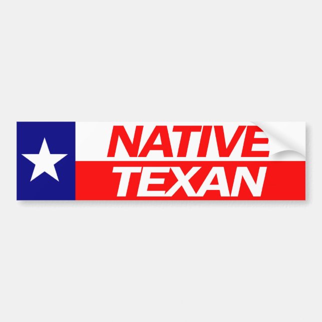 Adesivo Para Carro Autocolante no vidro traseiro NATIVO do TEXAN (Frente)