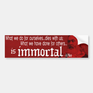 Adesivo Para Carro Autocolante no vidro traseiro - No1 de Albert Pike