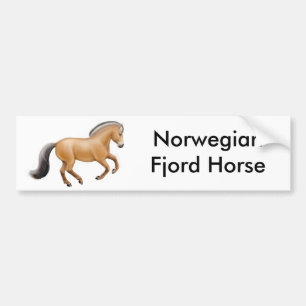 Adesivo Para Carro Autocolante no vidro traseiro norueguês do cavalo