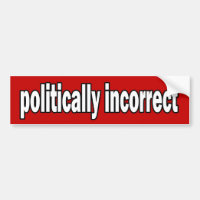 autocolante no vidro traseiro polìtica incorreto