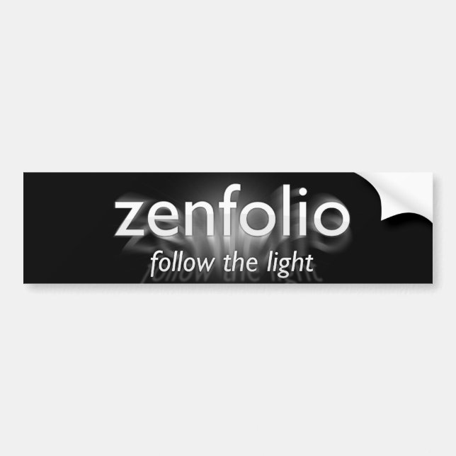 Adesivo Para Carro Autocolante no vidro traseiro preto de Zenfolio (Frente)