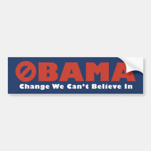 Adesivo Para Carro Autocolante no vidro traseiro que de Obama nós n