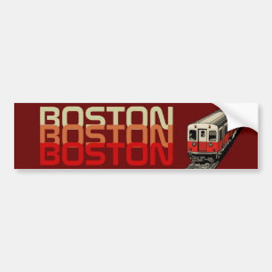 Adesivo Para Carro Autocolante no vidro traseiro retro de Boston