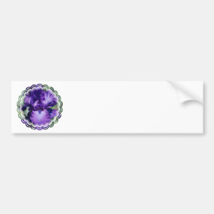 Adesivo Para Carro Autocolante no vidro traseiro roxo da íris farpad