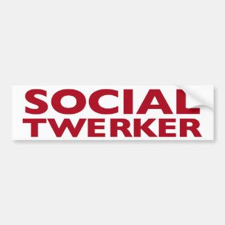Adesivo Para Carro Autocolante no vidro traseiro social de Twerker