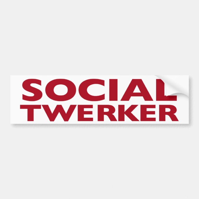 Adesivo Para Carro Autocolante no vidro traseiro social de Twerker (Frente)