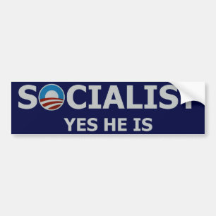 Adesivo Para Carro Autocolante no vidro traseiro socialista de Obama