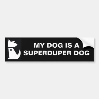 ADESIVO PARA CARRO AUTOCOLANTE NO VIDRO TRASEIRO SUPERDUPER DO CÃO