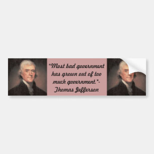Adesivo Para Carro Autocolante no vidro traseiro: Thomas Jefferson