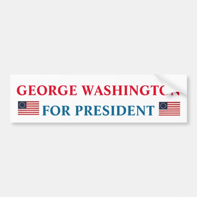 Adesivo Para Carro Autocolante Presidencial: George Washington (Frente)