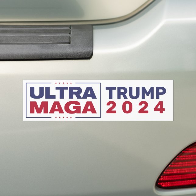 Adesivo Para Carro Autocolante Ultra MAGA Trump 2024Bumper (No carro)