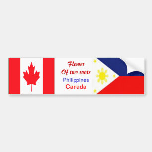Adesivo Para Carro autocolantes no vidro traseiro Filipino-canadenses