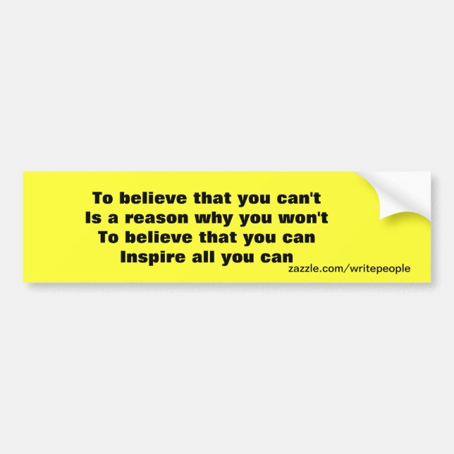 Adesivo Para Carro Autoconfiança autocolante (Frente)