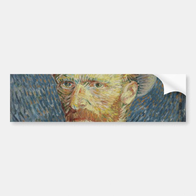 Adesivo Para Carro Autorretrato com Cinza Felt Hat por Van Gogh (Frente)