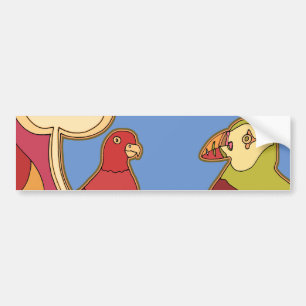 Adesivo Para Carro Aves Whimsical