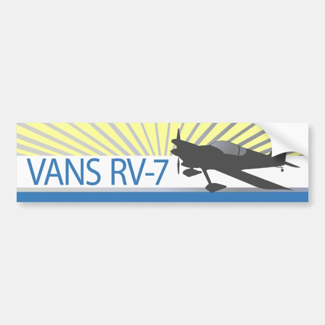 Adesivo Para Carro Avião Vans RV-7 (Frente)