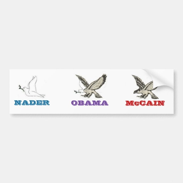 Adesivo Para Carro Aviary Bumpersticker da campanha (Frente)