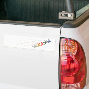 Adesivo Para Carro aviões viagem coloridos