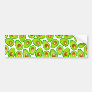 Adesivo Para Carro Avocado fatias aquarela