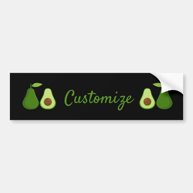 Adesivo Para Carro Avocado Lover Design Thunder_Cove (Frente)