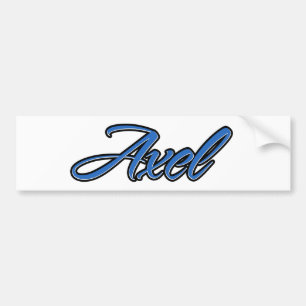 Adesivo Para Carro Axel Name blue Aufkleber Sticker Autoaufkleber