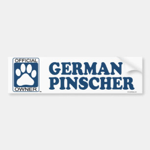 Adesivo Para Carro Azul alemão do Pinscher