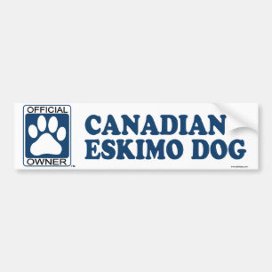 Adesivo Para Carro Azul canadense do cão Eskimo