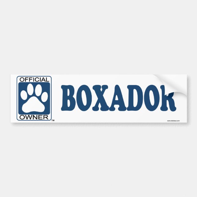 Adesivo Para Carro Azul de Boxador (Frente)