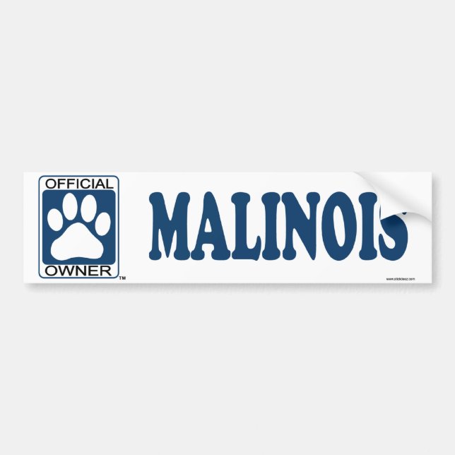 Adesivo Para Carro Azul de Malinois (Frente)