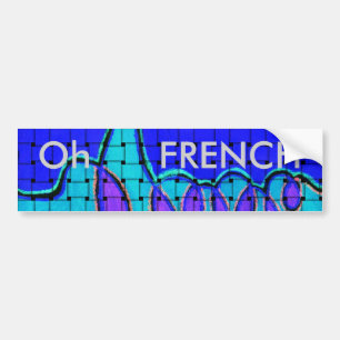 Adesivo Para Carro Azul francês