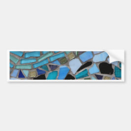 Adesivo Para Carro Azulejos do mosaico de azul e verde