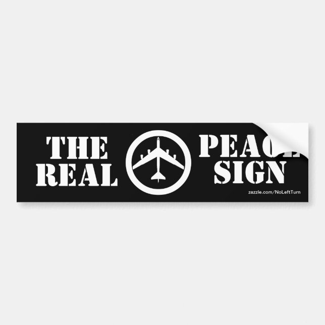 Adesivo Para Carro B52 O Autocolante de sinais de paz (Frente)