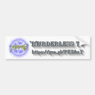 Adesivo Para Carro "B"ØRDERLESS TV LOGO バンパーステッカー ver2.1