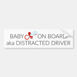 Adesivo Para Carro BABY no CONSELHO, driver distraído AKA