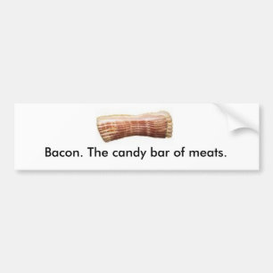 Adesivo Para Carro Bacon. A barra de chocolate das carnes