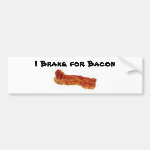 Adesivo Para Carro bacon, eu travo para o bacon