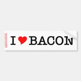 Adesivo Para Carro Bacon I Love