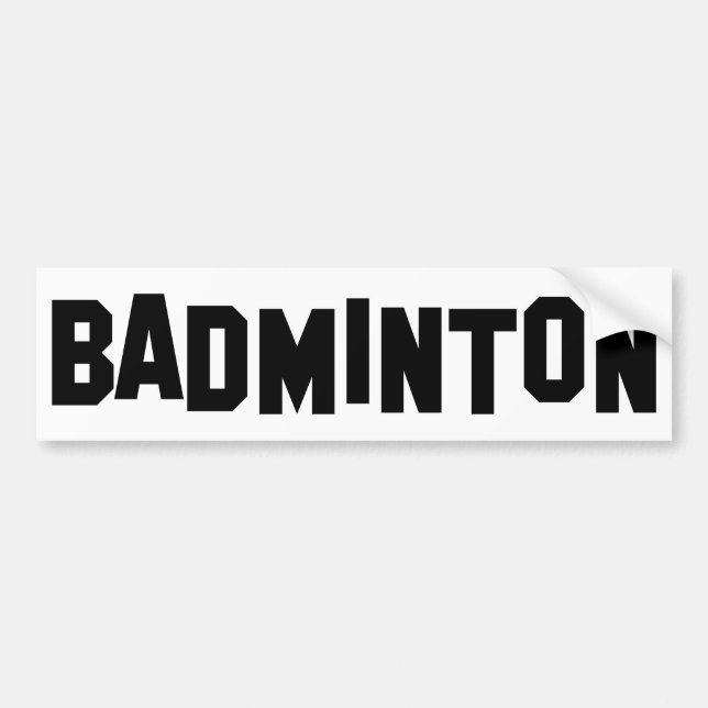 Adesivo Para Carro badminton (Frente)