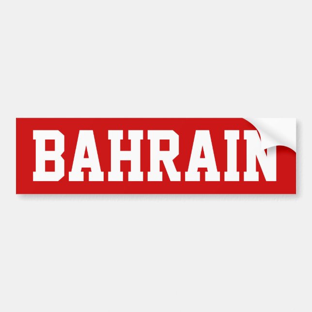 Adesivo Para Carro Bahrein (Frente)